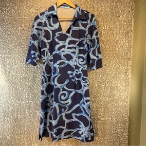 J. MCLAUGHLIN 1/2 Sleeve V-Neck Polo Shirt Dress XS Nylon Blend. See Pics Read